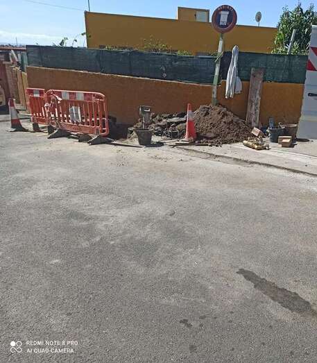 Obra sin terminar en Caserones Bajos/Roque de Gando.